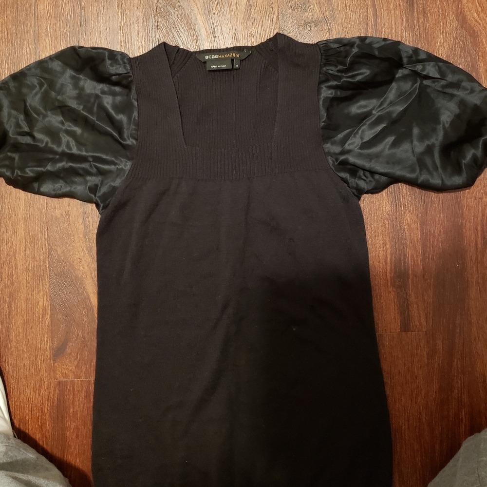 Black Squareneck Sweater BCBG Max